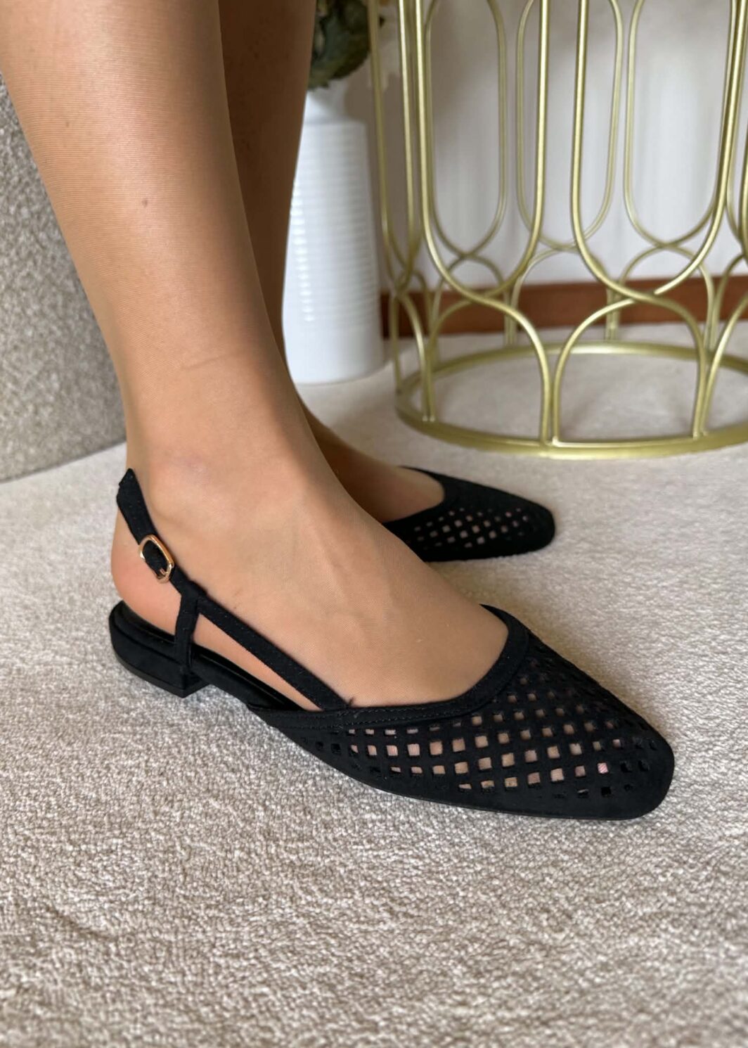 Sabrina Slingback Minimal - Preto