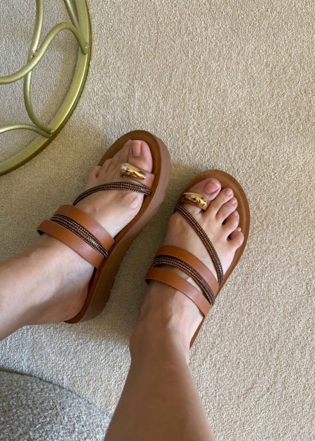 Chinelo Super Mode Camel