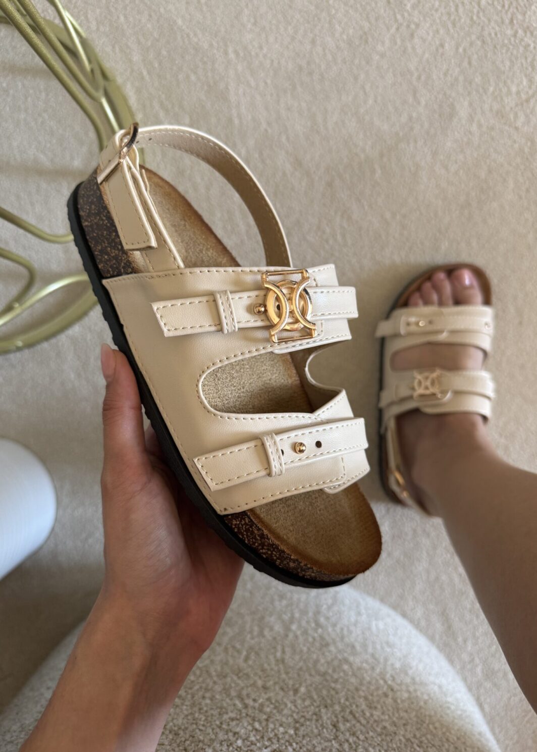 Sandália Conforto Prestige - Bege