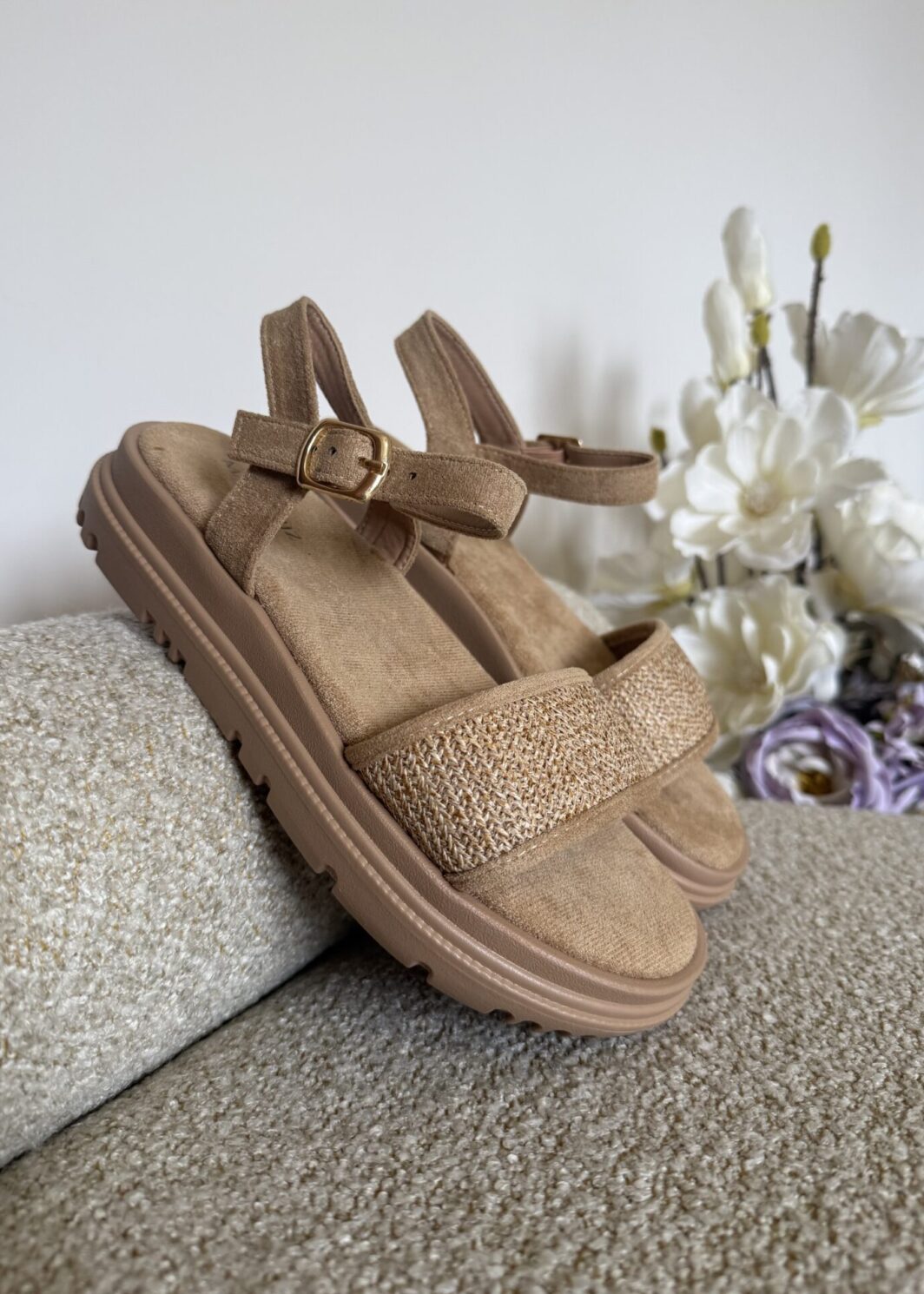 Sandália Conforto Casual - Khaki