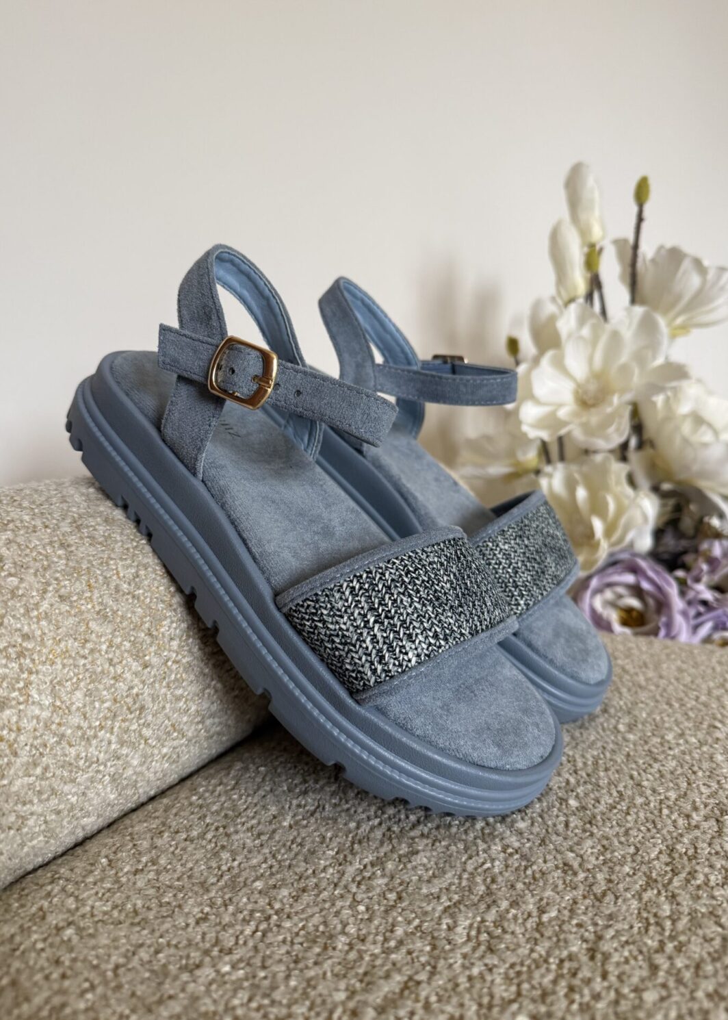 Sandália Conforto Casual - Azul