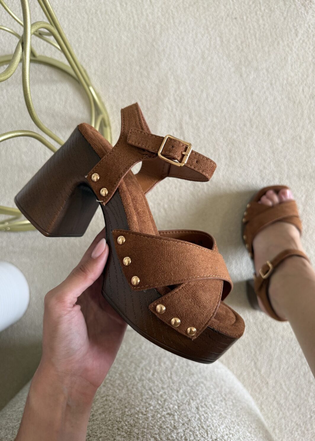 Sandália Miami Camel