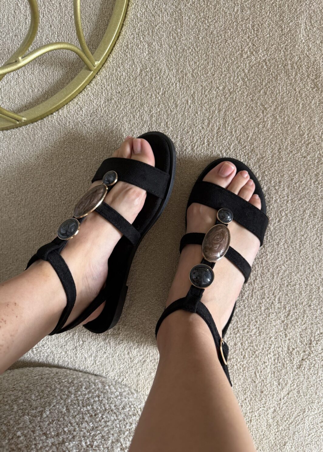 Sandália Conforto Chic - Preto