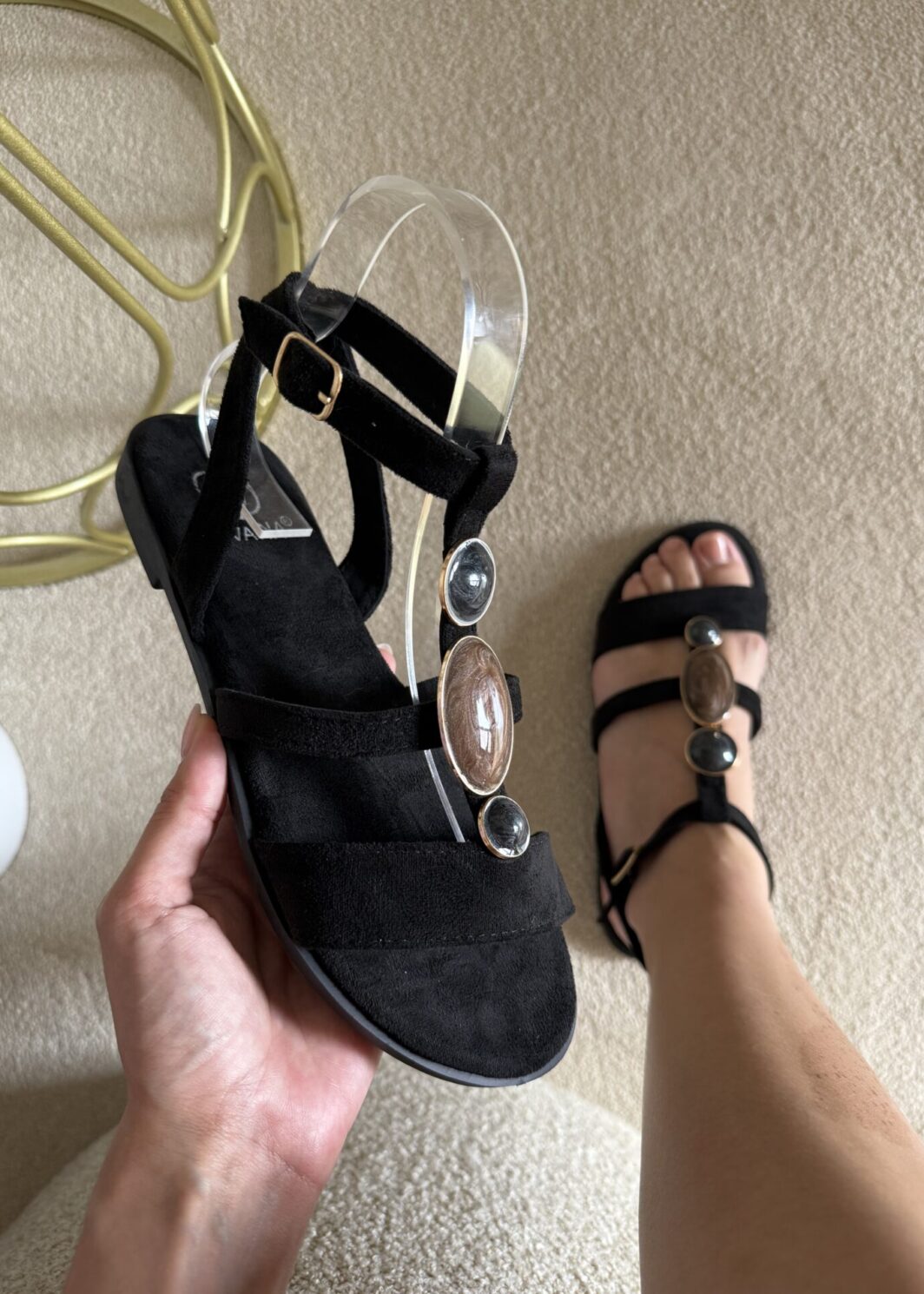 Sandália Conforto Chic - Preto