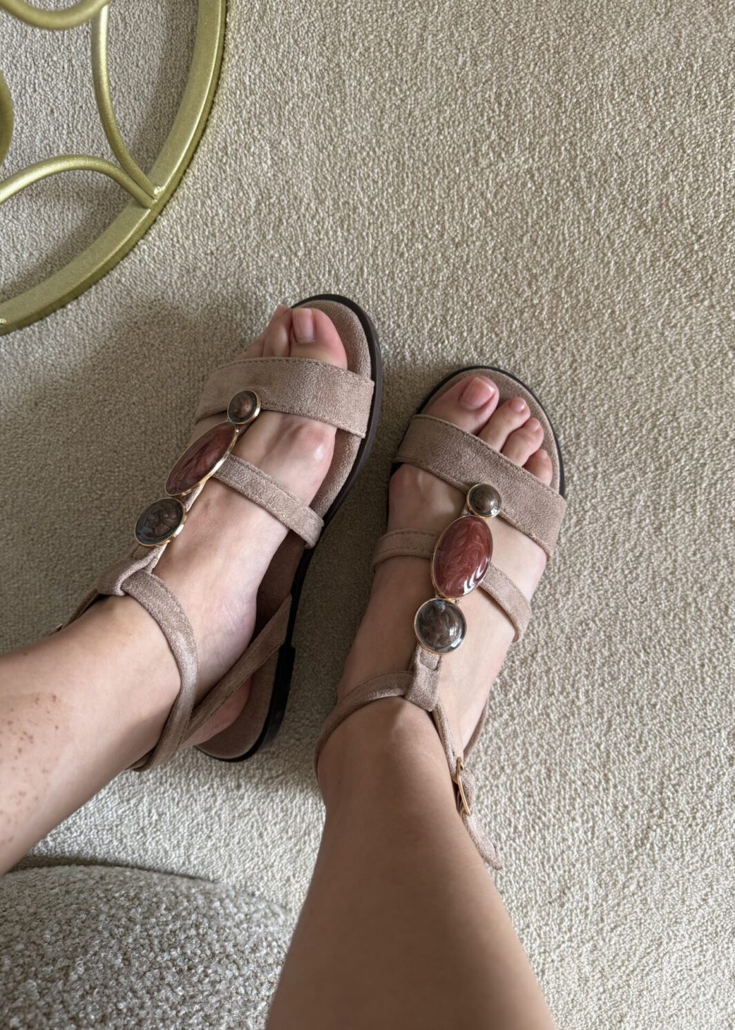 Sandália Conforto Chic - Khaki