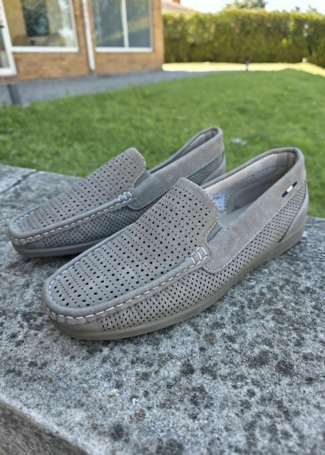 Mocassin homem cinza