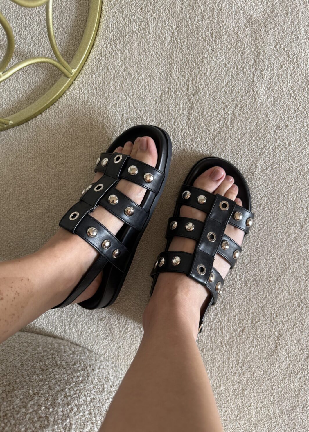Sandália Buonarotti Tachas - Preto