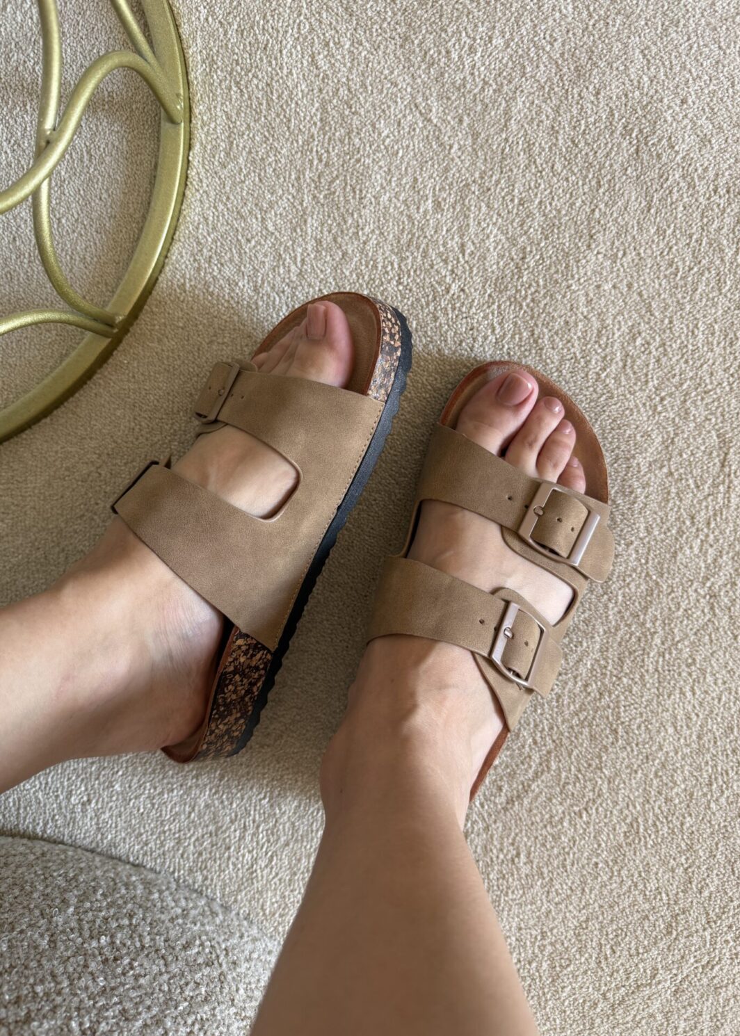 Chinelo Fivelas Chic Vision - Khaki