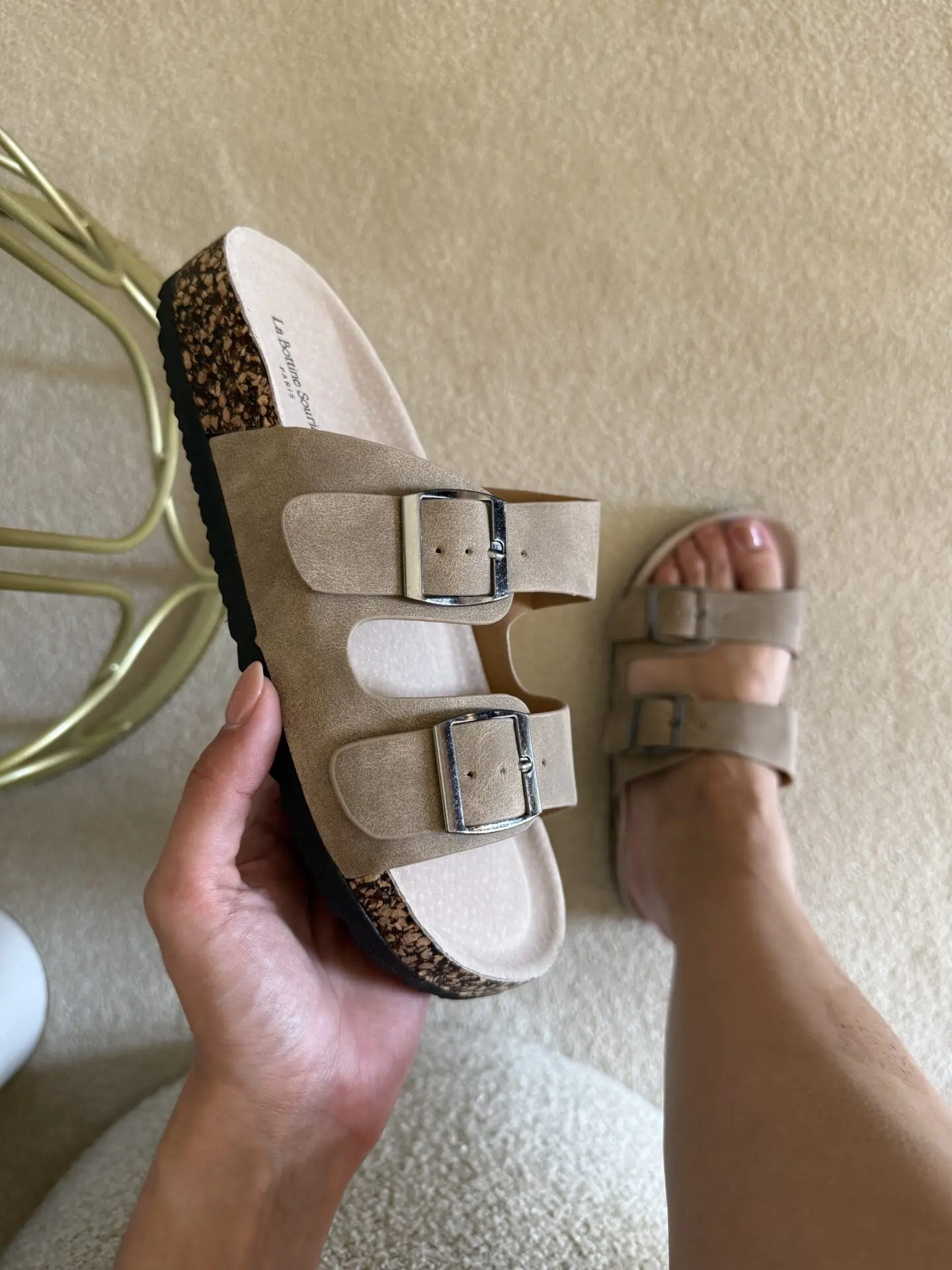Chinelo Fivelas Khaki